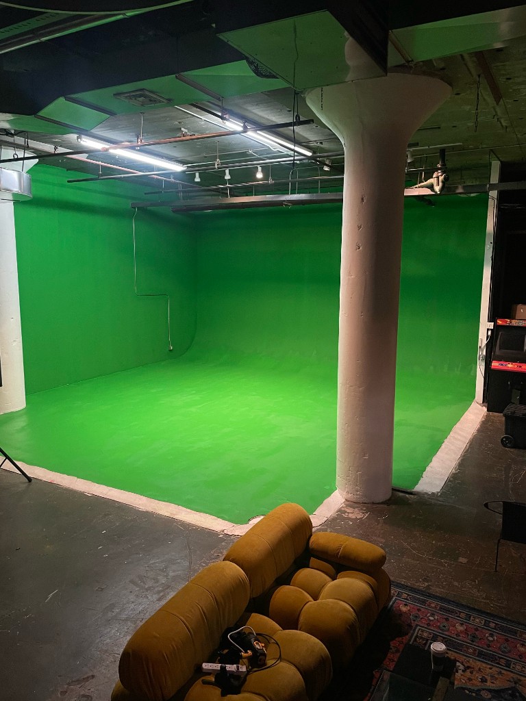 Studio — green screen stage at 63 N 3rd St, Brooklyn